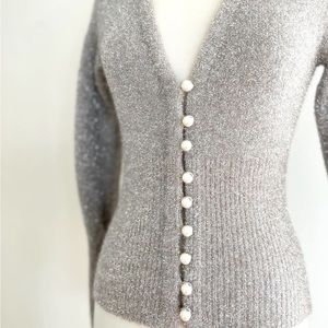 Le Fou Jive sweater XS Aritzia metallic knit